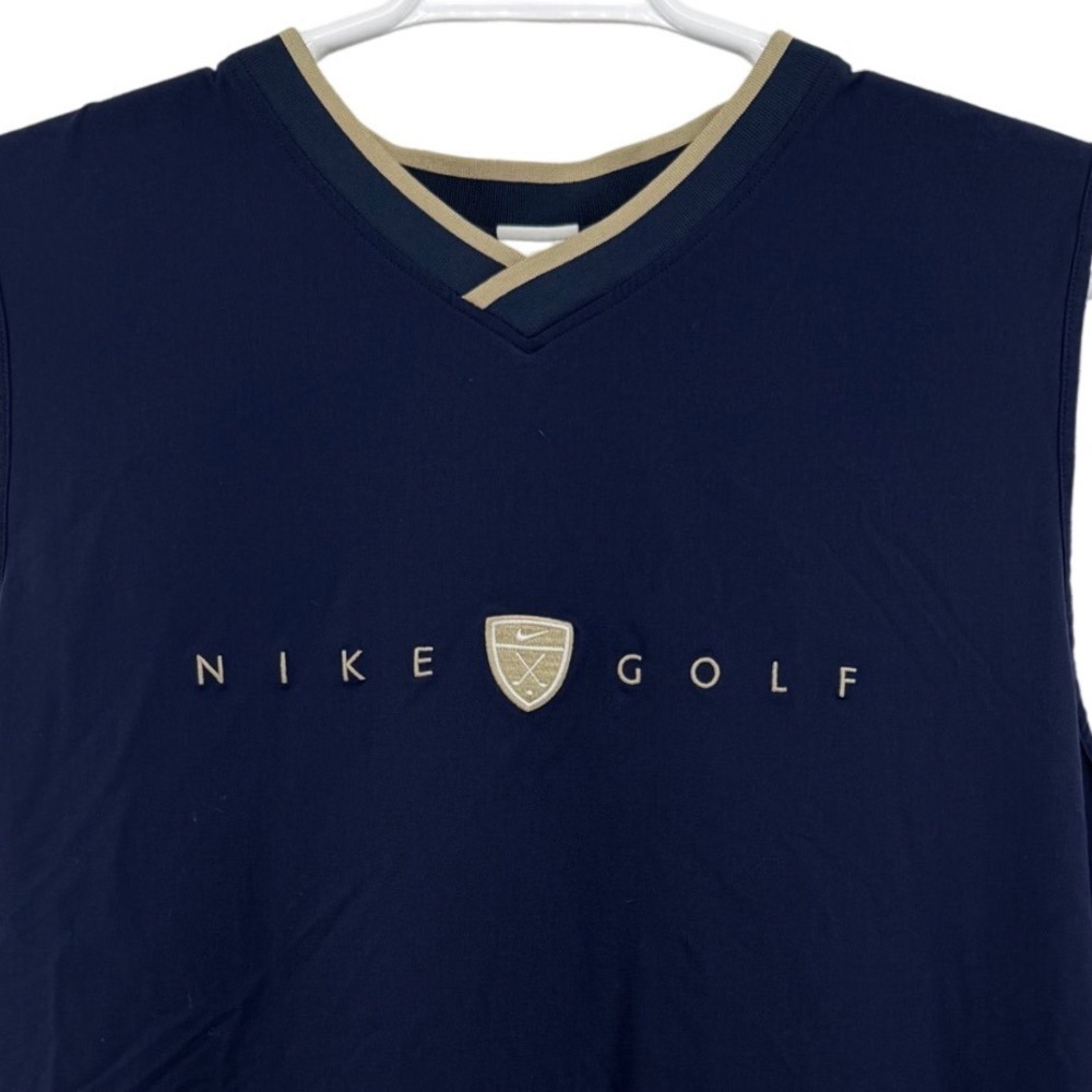 Nike Golf Dri-FIT Oversized Wind Vest Navy Blue IB0310-419 Mens Large L